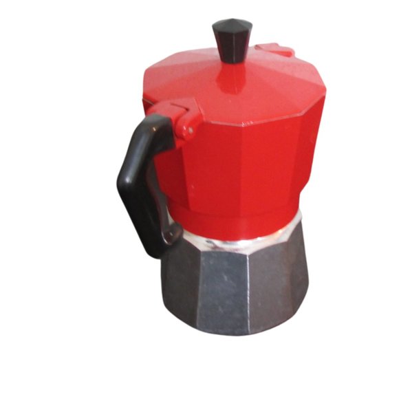 Shaki Roma Red Stove Top Espresso Maker - Picture 3 of 3